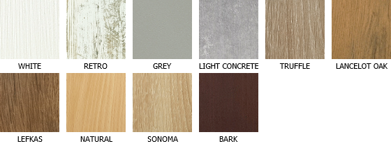 Colors of laminate