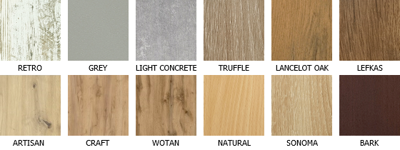 Colors of laminate