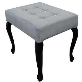 Pouf LUDWIK PIK Square with crystals 50 x 40 cm