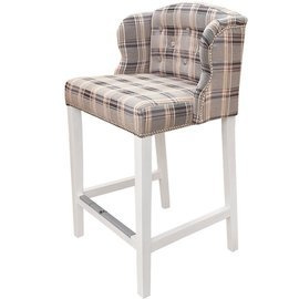 Bar stool USZAK PIK with buttons and thumbtacks 97 cm