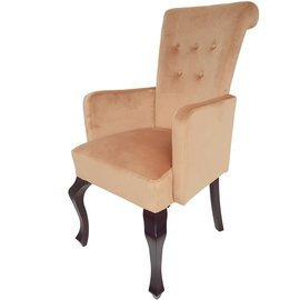 Chair TIZIANO with thumbtacks, knocker and armrests 100 cm