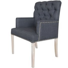 FRESCO armchair with thumbtacks and knocker 94 cm