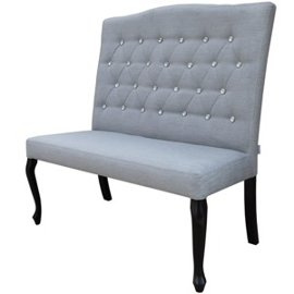 Upholstered bench WINDSOR PIK with crystals 110 cm