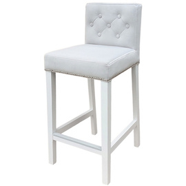 Bar stool NARROW PIK with buttons, thumbtacks and knocker 93 cm