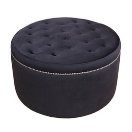 Pouf GLAMOUR with thumbtacks Ø 80 cm