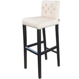 Bar stool NARROW PIK with buttons, thumbtacks and knocker 108 cm