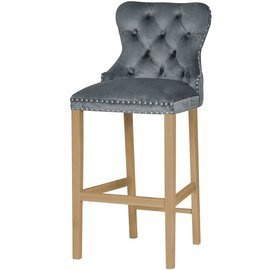 Bar stool VITOLO with thumbtacks 115 cm