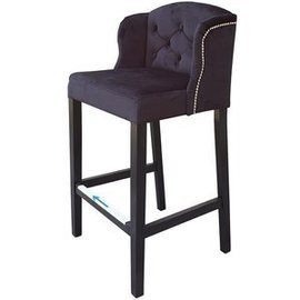 Bar stool USZAK PIK with buttons, thumbtacks and knocker 102 cm