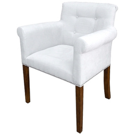 Armchair LAURENCE with thumbtacks and knocker 86 cm