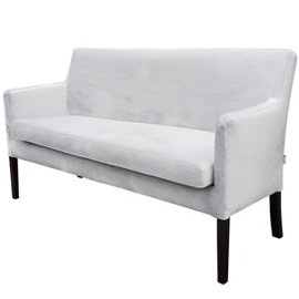 Upholstered bench MARIE with armrests 88 cm