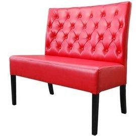 Upholstered bench CINDY PIK with buttons 98 cm