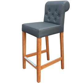 Bar stool NARROW PIK with buttons, roller and knocker 96 cm