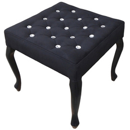 Pouf LUDWIK PIK with crystals 50 x 50 cm