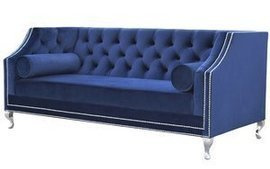 Sofa AMARO with rollers and thumbtacks 2-seater