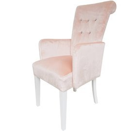 Chair MARCELO with crystals and armrests 100 cm