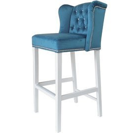 Bar stool MATEO PIK with crystals and thumbtacks 110 cm