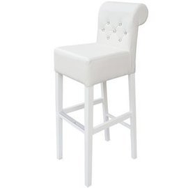 Bar stool SIMPLE PIK with crystals and roller 116 cm