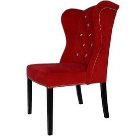 MATEO PIK chair with crystals, thumbtacks and knocker 106 cm