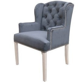 AUDREY armchair with thumbtacks and knocker 98 cm