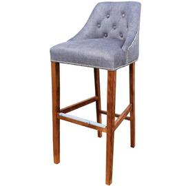 Bar stool DAFFY PIK with thumbtacks and knocker 120 cm