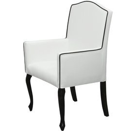 LUDWIK armchair with piping 101 cm