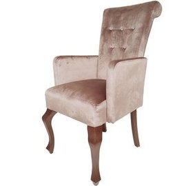 Chair TIZIANO with crystals, knocker and armrests 100 cm