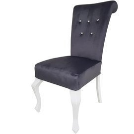 Chair TIZIANO with crystals and thumbtacks 100 cm