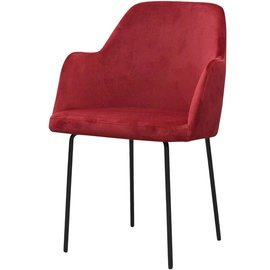 LOUISE BLACK SLIM armchair 84 cm