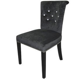 MICHELLE chair with crystals, thumbtacks and knocker 87 cm