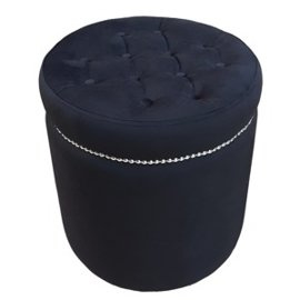 Pouf GLAMOUR with thumbtacks Ø 40 cm