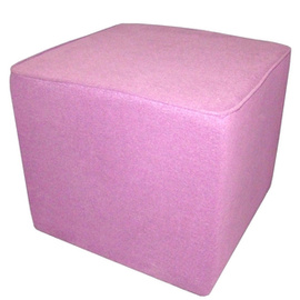 Pouf CUBE with piping 50 x 50 cm