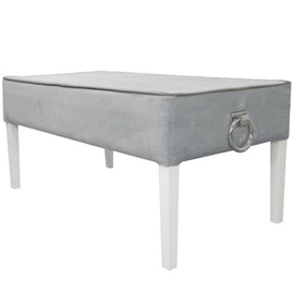 Pouf SIMPLE with piping and knockers 97 x 50 cm