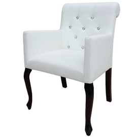 LUDWIK PIK armchair with crystals and roller 87 cm