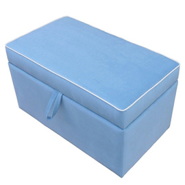 Pouf COFFER with piping 97 x 50 cm