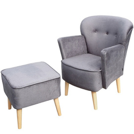 Set KLUBOWY armchair with footstool