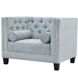 PRIMAVERA armchair with rollers and thumbtacks