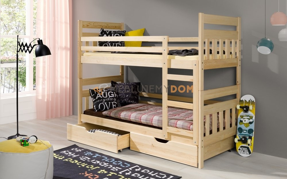 Double decker wooden deals cot