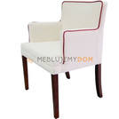EDGAR MARROW armchair with piping 84 cm