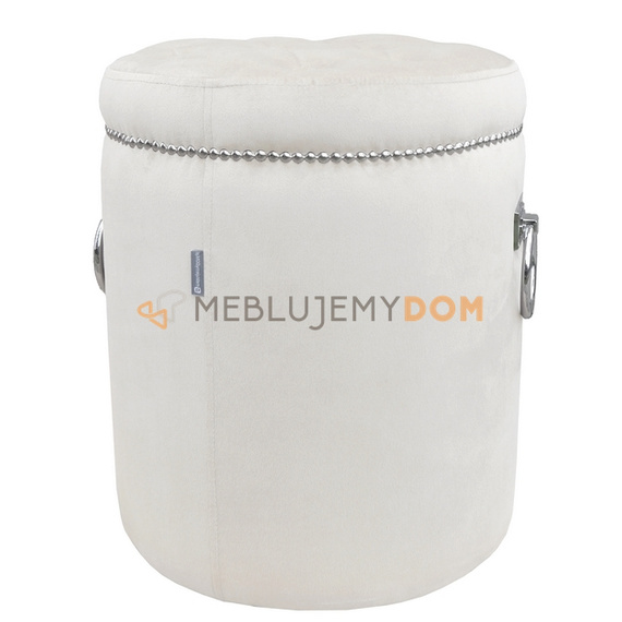 Pouf GLAMOUR with thumbtacks and knockers Ø 40 cm