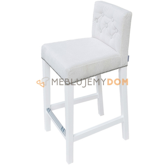 Bar stool NARROW PIK with buttons, thumbtacks and knocker 93 cm