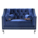 Armchair AMARO with rollers and thumbtacks