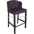 Bar stool USZAK PIK with buttons, thumbtacks and knocker 102 cm
