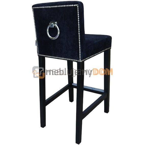 Bar stool NARROW PIK with thumbtacks and knocker 93 cm