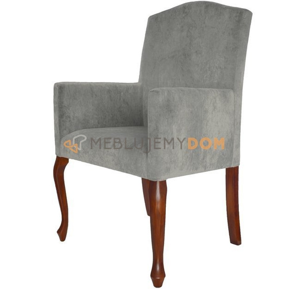 LUDWIK armchair with thumbtacks and knocker 101 cm