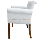 Armchair LAURENCE with thumbtacks and knocker 86 cm