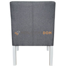 SIMPLE PIK armchair Square with piping 84 cm