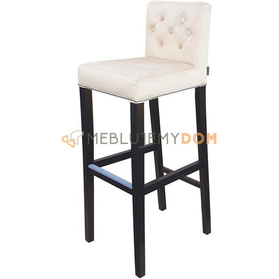 Bar stool NARROW PIK with buttons, thumbtacks and knocker 108 cm