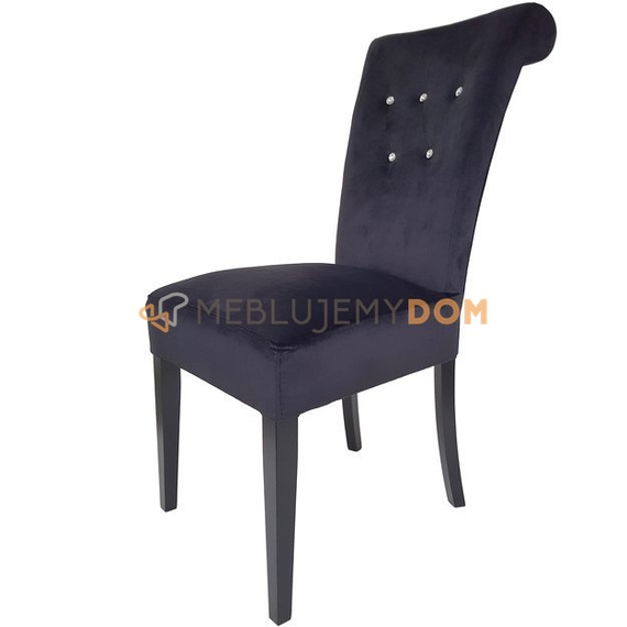 Chair MARCELO with crystals and knocker 100 cm