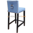 Bar stool NARROW with thumbtacks and knocker 91 cm