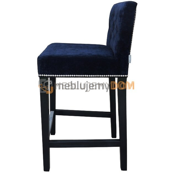 Bar stool NARROW PIK with thumbtacks and knocker 93 cm